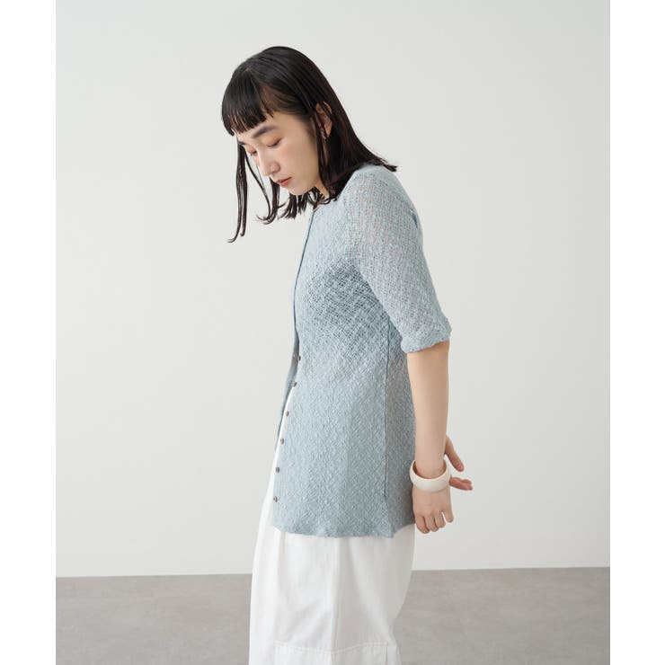 【Omekashi】ストレッチレース2WAYカーディガン | PAL GROUP OUTLET | 詳細画像49 