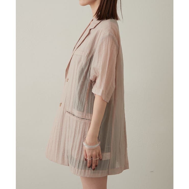 【Omekashi】セルロースハーフスリーブジャケット | PAL GROUP OUTLET | 詳細画像16 