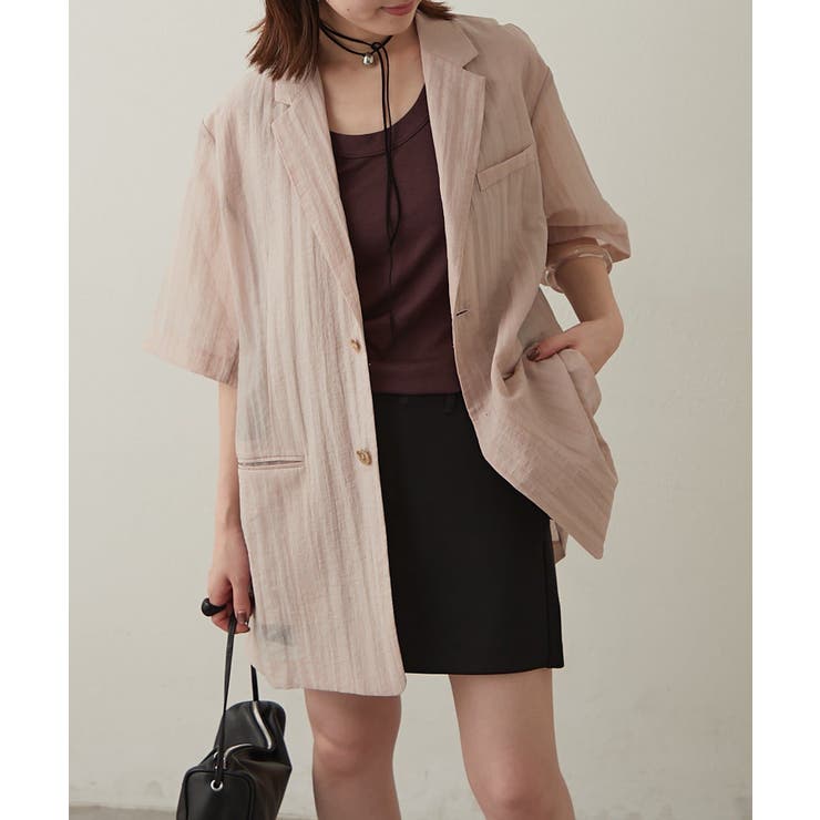 【Omekashi】セルロースハーフスリーブジャケット | PAL GROUP OUTLET | 詳細画像4 