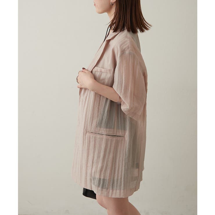 【Omekashi】セルロースハーフスリーブジャケット | PAL GROUP OUTLET | 詳細画像5 