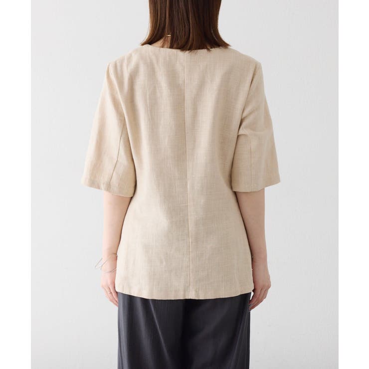 【Omekashi】スクエアハーフスリーブジャケット | PAL GROUP OUTLET | 詳細画像15 