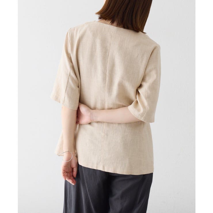 【Omekashi】スクエアハーフスリーブジャケット | PAL GROUP OUTLET | 詳細画像6 