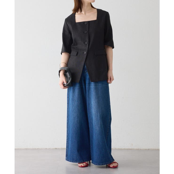 【Omekashi】スクエアハーフスリーブジャケット | PAL GROUP OUTLET | 詳細画像32 