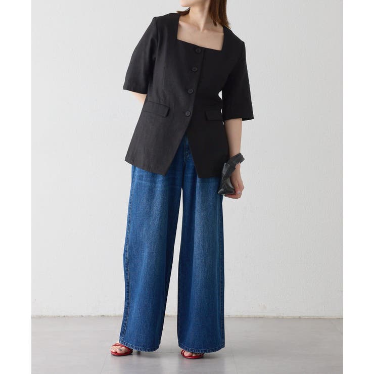 【Omekashi】スクエアハーフスリーブジャケット | PAL GROUP OUTLET | 詳細画像33 