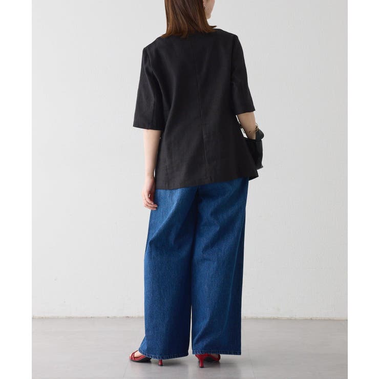 【Omekashi】スクエアハーフスリーブジャケット | PAL GROUP OUTLET | 詳細画像34 