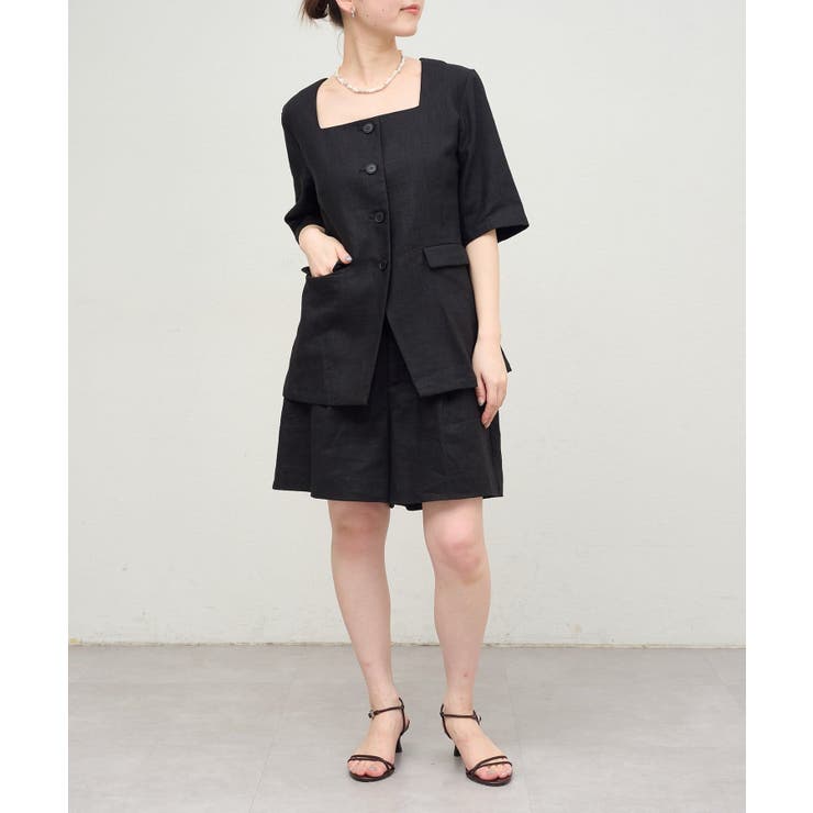 【Omekashi】スクエアハーフスリーブジャケット | PAL GROUP OUTLET | 詳細画像36 