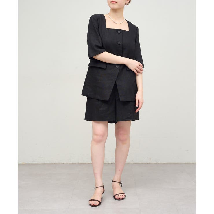 【Omekashi】スクエアハーフスリーブジャケット | PAL GROUP OUTLET | 詳細画像37 