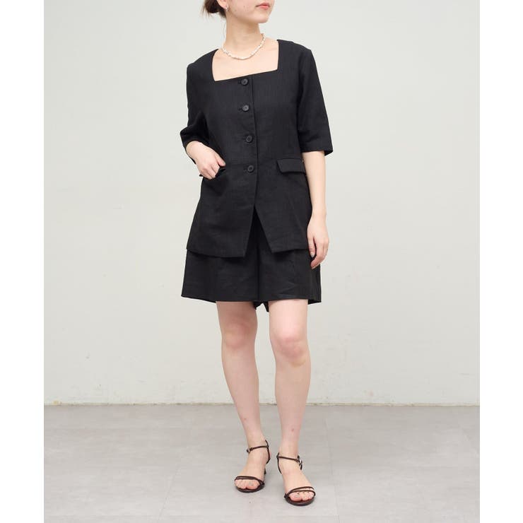 【Omekashi】スクエアハーフスリーブジャケット | PAL GROUP OUTLET | 詳細画像41 