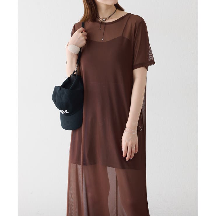 【Omekashi】半袖チュールワンピース | PAL GROUP OUTLET | 詳細画像35 