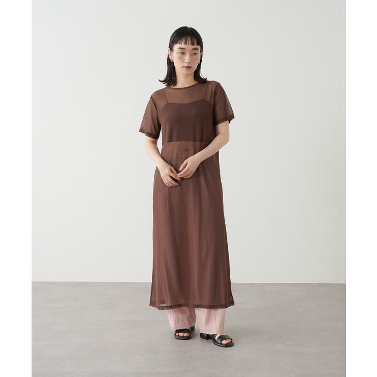 【Omekashi】半袖チュールワンピース | PAL GROUP OUTLET | 詳細画像17 