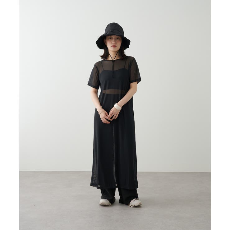 【Omekashi】半袖チュールワンピース | PAL GROUP OUTLET | 詳細画像45 