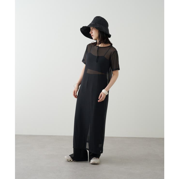 【Omekashi】半袖チュールワンピース | PAL GROUP OUTLET | 詳細画像49 