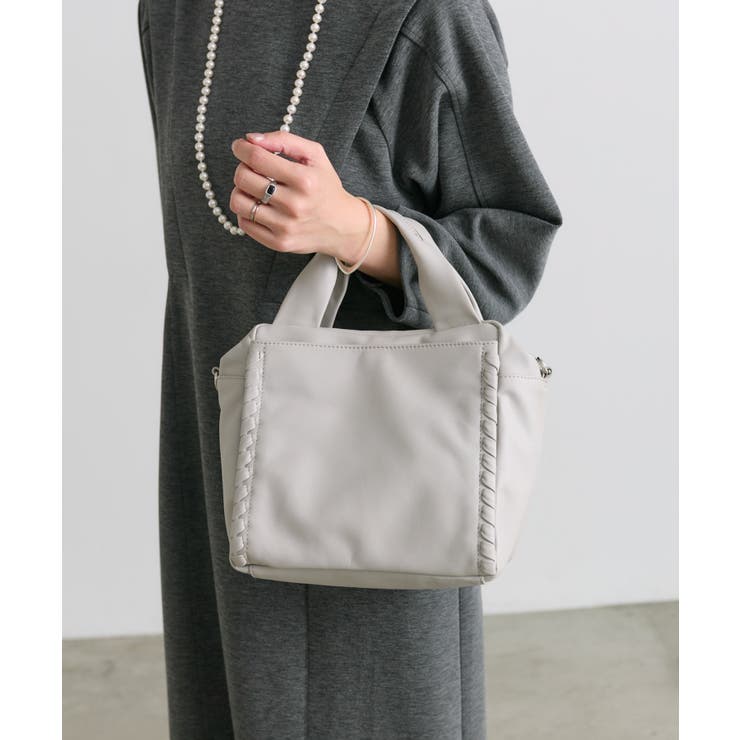 GY | 【ear PAPILLONNER】サイド編みボストン | PAL GROUP OUTLET