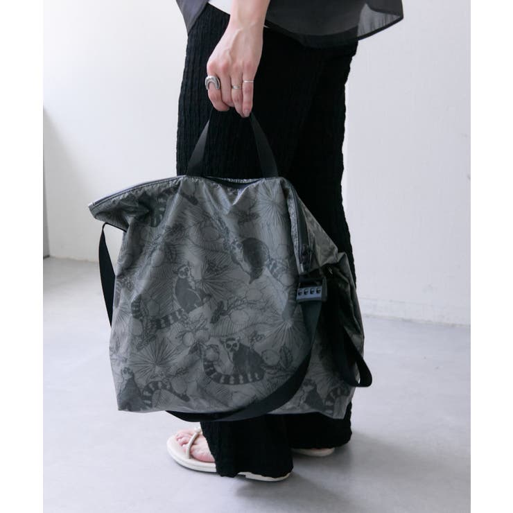 【ear PAPILLONNER】ワオキツネザル柄トート＆ショルダー | PAL GROUP OUTLET | 詳細画像31 