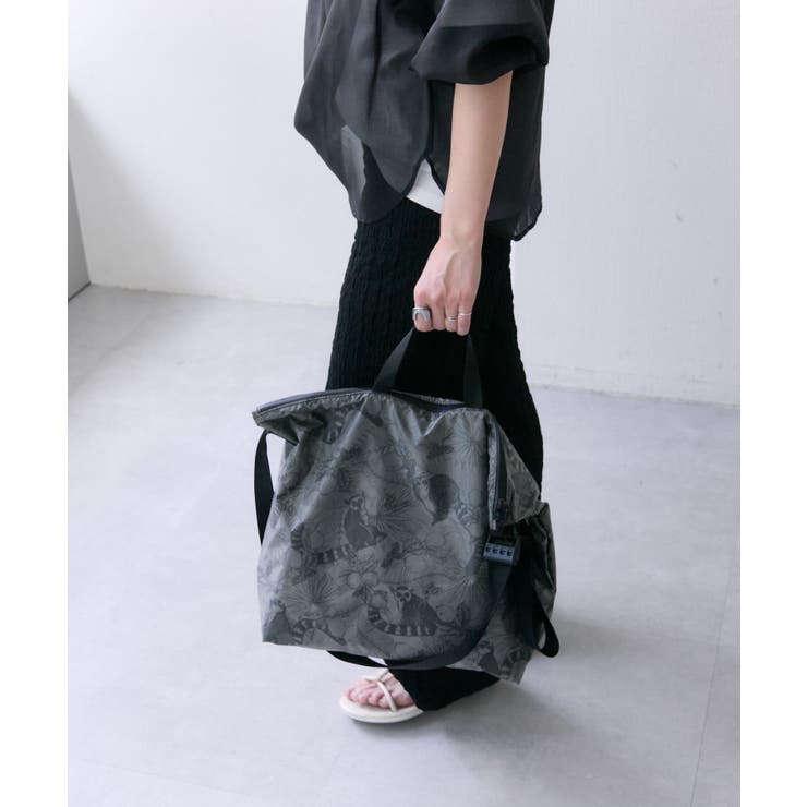 【ear PAPILLONNER】ワオキツネザル柄トート＆ショルダー | PAL GROUP OUTLET | 詳細画像33 