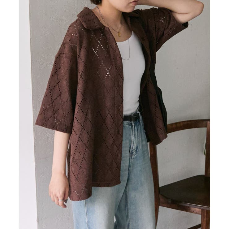 【ear PAPILLONNER】アーガイルレースシャツ【SUM1 STYLE】 | PAL GROUP OUTLET | 詳細画像19 