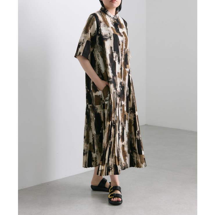 【ear PAPILLONNER】半袖斜めプリーツワンピース【SUM1 STYL… | PAL GROUP OUTLET | 詳細画像7 