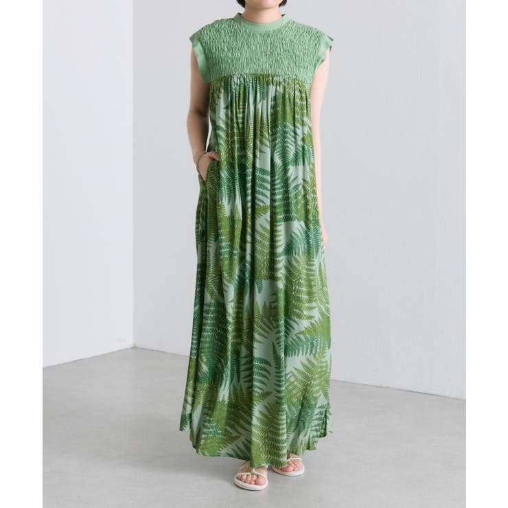 GR | 【ear PAPILLONNER】シダ柄ワンピース【SUM1 STYLE】 | PAL GROUP OUTLET