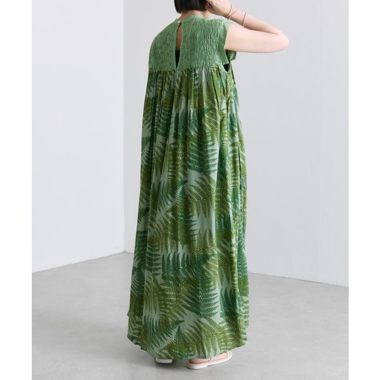 【ear PAPILLONNER】シダ柄ワンピース【SUM1 STYLE】 | PAL GROUP OUTLET | 詳細画像4 