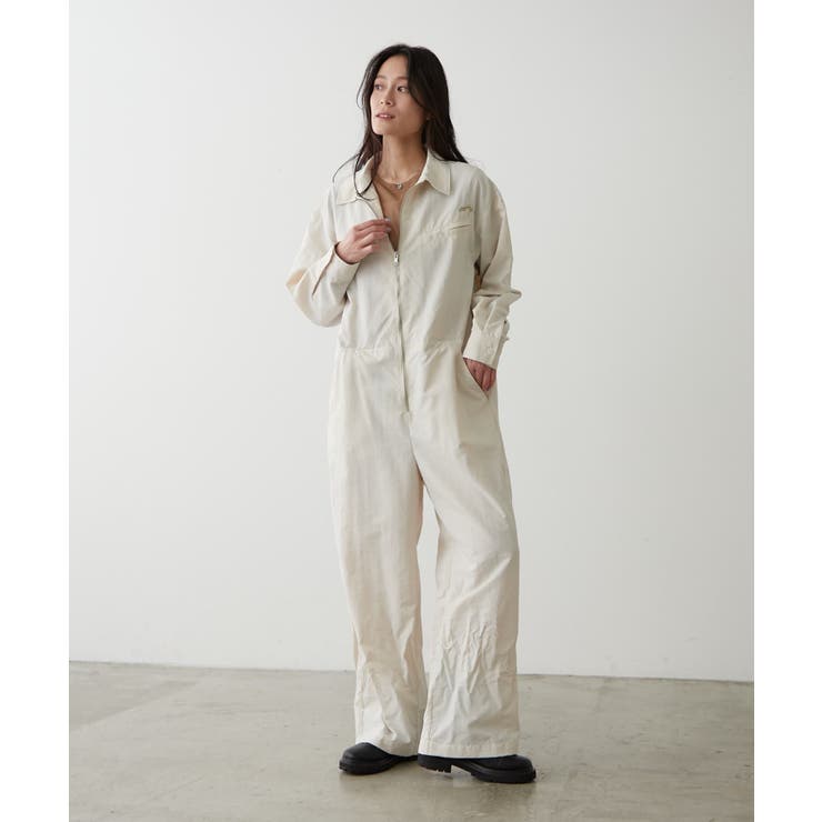 【earthy_】ナイロンジャンプスーツ | PAL GROUP OUTLET | 詳細画像2 