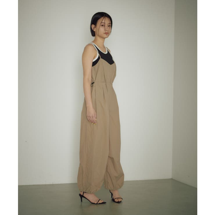 【earthy_】ナイロンキャミサロペット | PAL GROUP OUTLET | 詳細画像4 