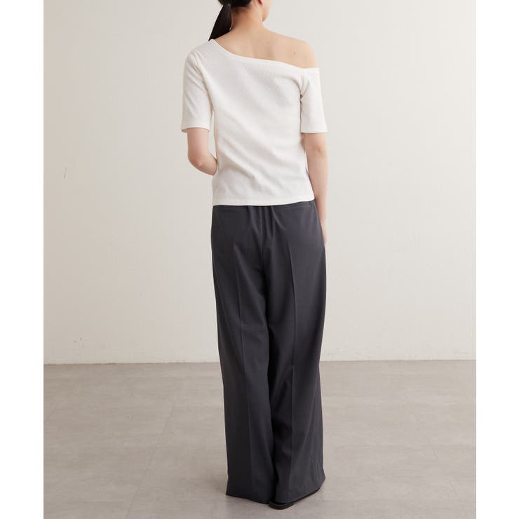 【earthy_】ワンショルリブTEE | PAL GROUP OUTLET | 詳細画像10 