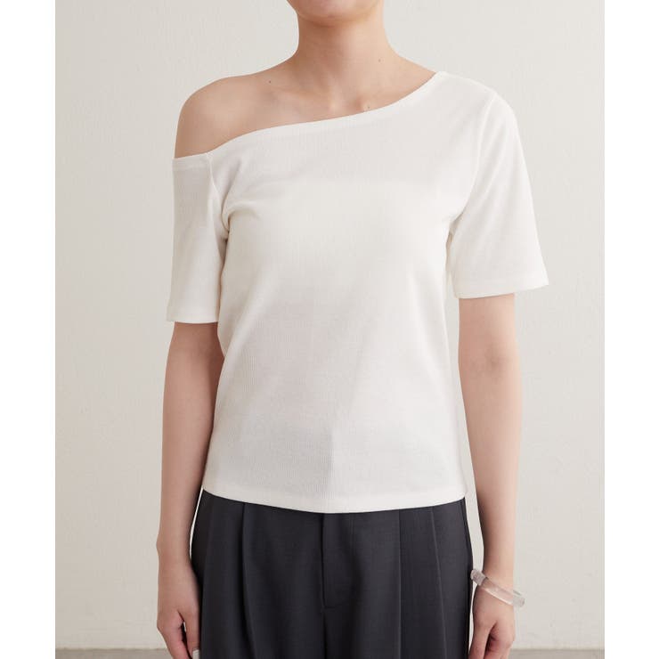 【earthy_】ワンショルリブTEE | PAL GROUP OUTLET | 詳細画像20 