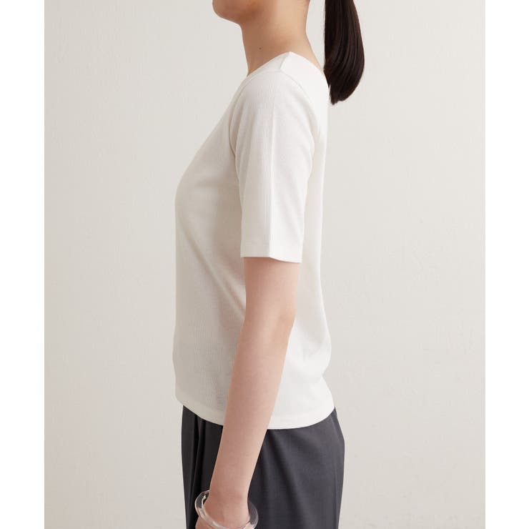 【earthy_】ワンショルリブTEE | PAL GROUP OUTLET | 詳細画像22 