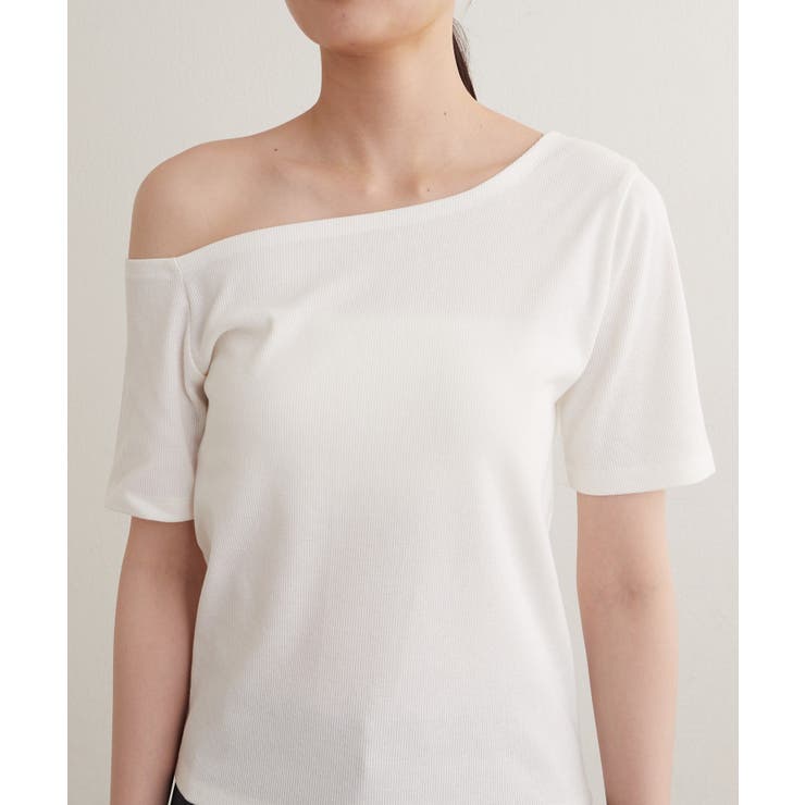 【earthy_】ワンショルリブTEE | PAL GROUP OUTLET | 詳細画像24 