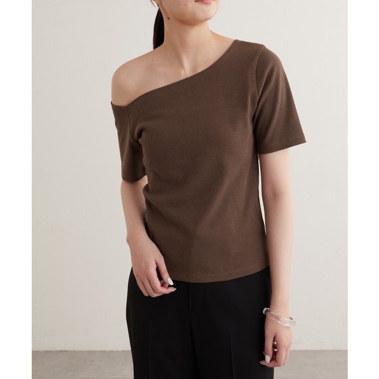 【earthy_】ワンショルリブTEE | PAL GROUP OUTLET | 詳細画像38 