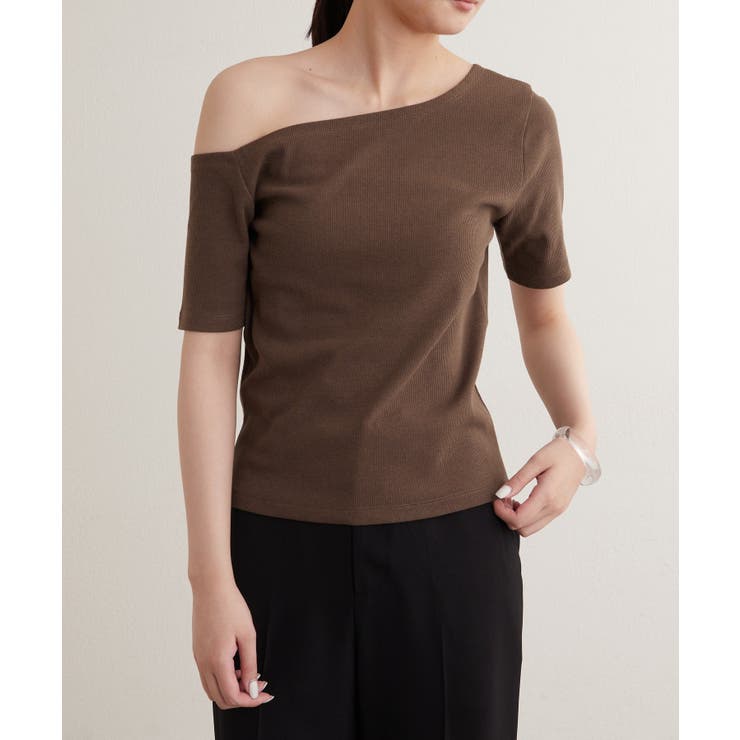 【earthy_】ワンショルリブTEE | PAL GROUP OUTLET | 詳細画像42 