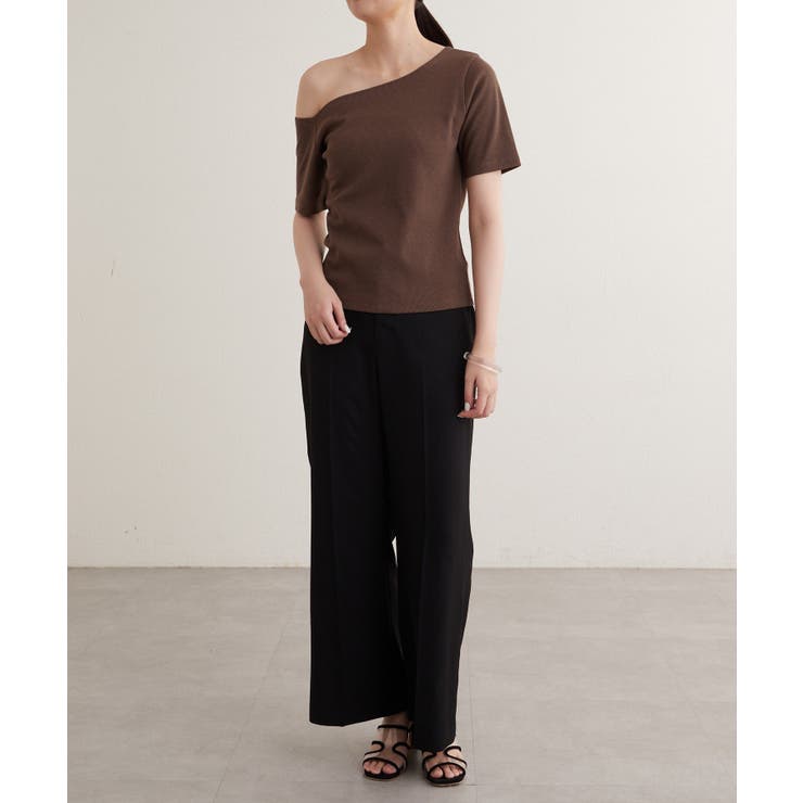 【earthy_】ワンショルリブTEE | PAL GROUP OUTLET | 詳細画像31 
