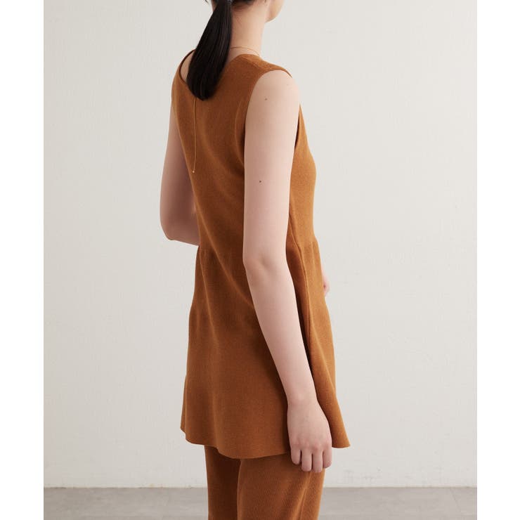 【earthy_】エコリッチフレアニットタンクトップ | PAL GROUP OUTLET | 詳細画像28 