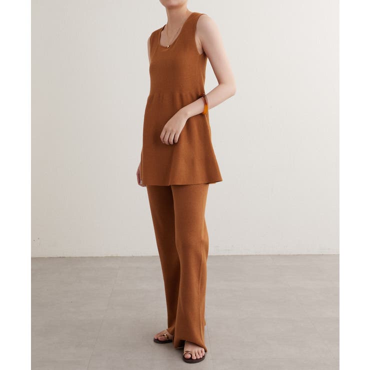 【earthy_】エコリッチフレアニットタンクトップ | PAL GROUP OUTLET | 詳細画像17 