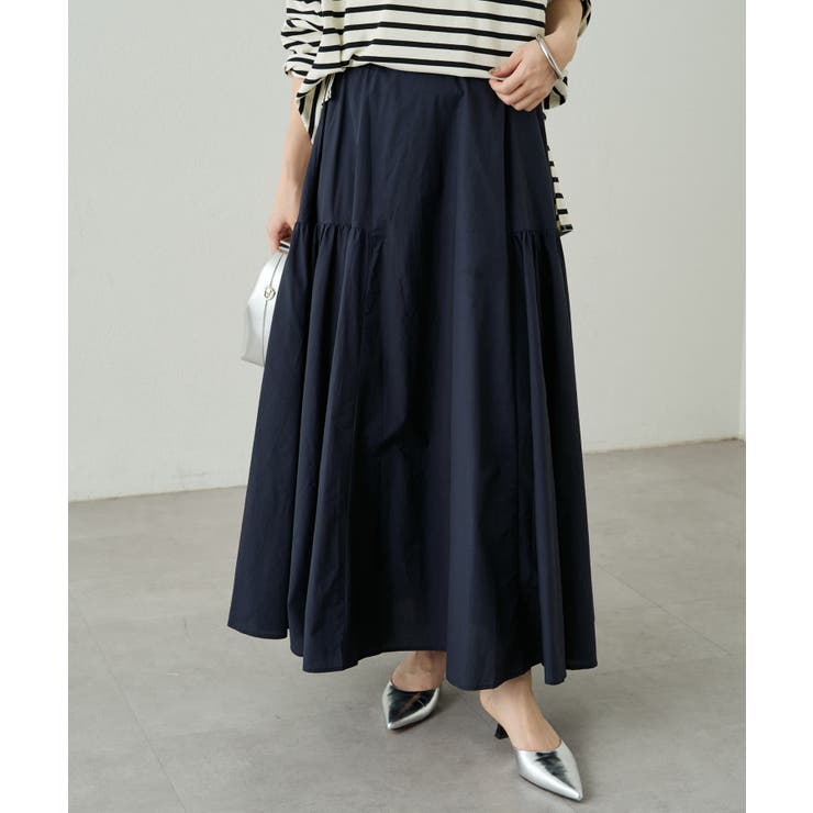 NVY | 【Loungedress】パネルギャザーSK | PAL GROUP OUTLET