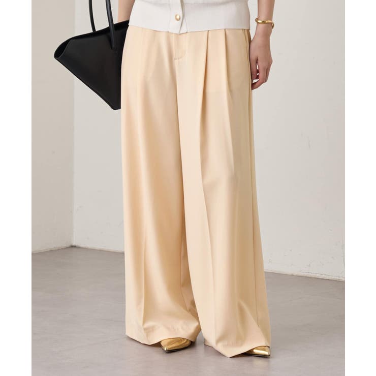 BE | 【Loungedress】2タックワイドPT | PAL GROUP OUTLET