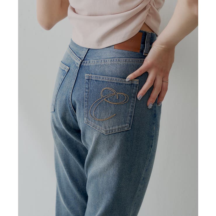 ODBLE | 【Chico】ポケット刺繍タイトフレアデニム | PAL GROUP OUTLET