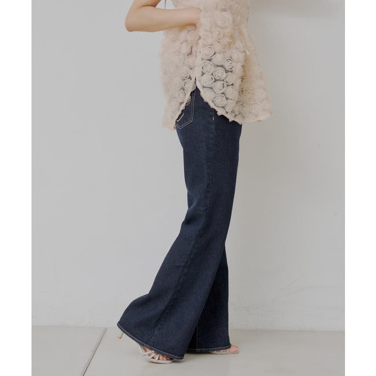 【Chico】ポケット刺繍タイトフレアデニム | PAL GROUP OUTLET | 詳細画像9 