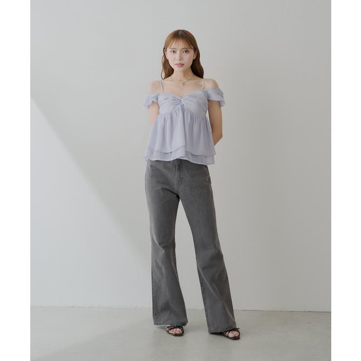 【Chico】ポケット刺繍タイトフレアデニム | PAL GROUP OUTLET | 詳細画像13 