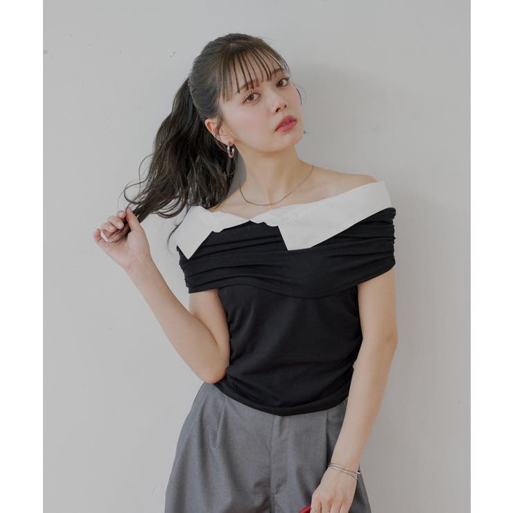 【Chico】シャツレイヤードデザイントップス | PAL GROUP OUTLET | 詳細画像10 