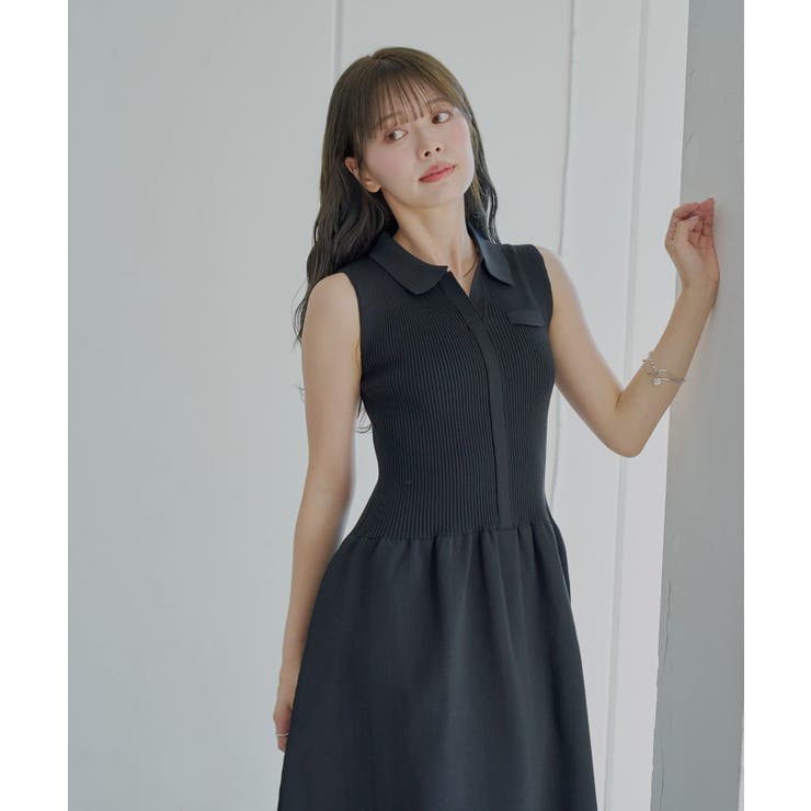 【Chico】襟付ドッキングフレアOP | PAL GROUP OUTLET | 詳細画像6 