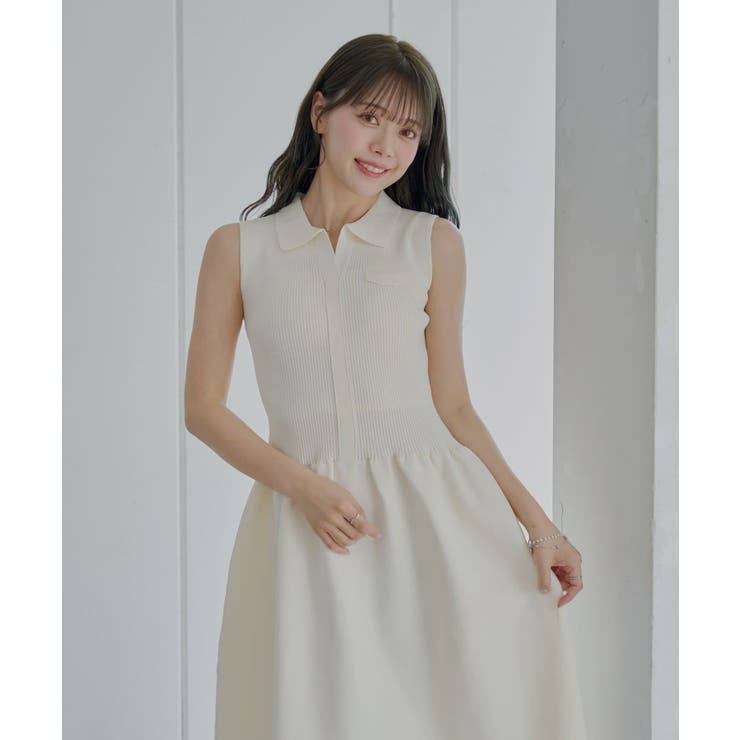 【Chico】襟付ドッキングフレアOP | PAL GROUP OUTLET | 詳細画像8 