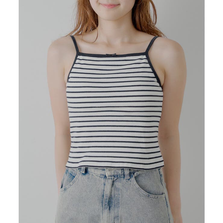 【Chico】カップ付アメスリ配色キャミ | PAL GROUP OUTLET | 詳細画像17 