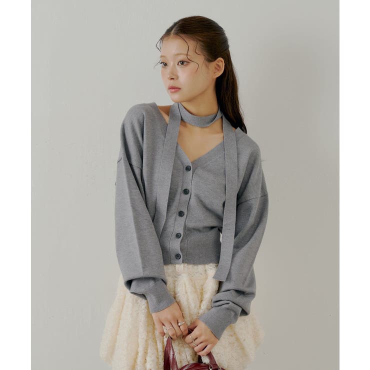 【Chico】タイ付コンパクトVKT | PAL GROUP OUTLET | 詳細画像1 