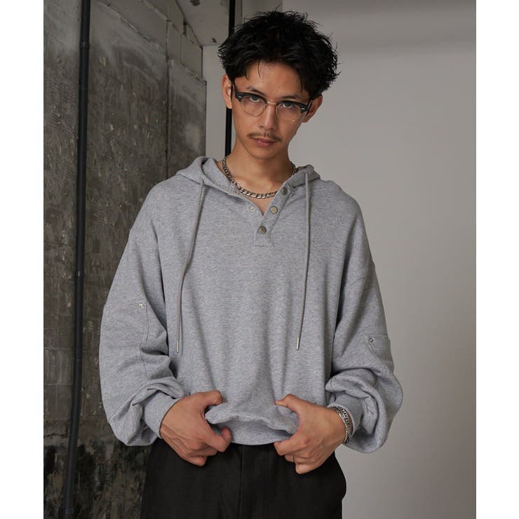 GRY | 【Ciaopanic】【松岡企画】ヘンリーネックパーカー | PAL GROUP OUTLET