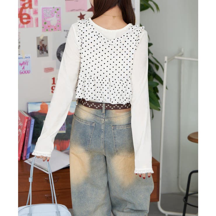 セットアイテムチュールビスチェ付きカットソー | PAL GROUP OUTLET | 詳細画像9 