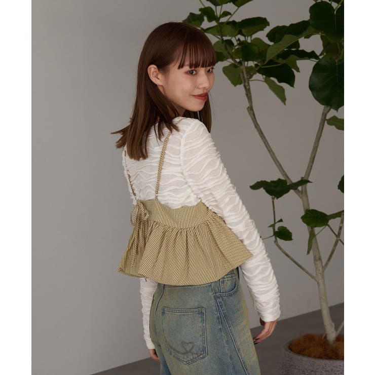 【Ciaopanic】【ami企画】バルーンペプラムビスチェ | PAL GROUP OUTLET | 詳細画像6 