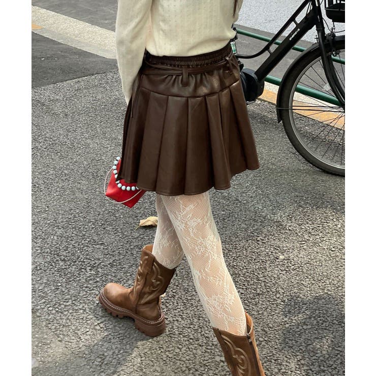【Ciaopanic】レザープリーツラップミニスカート | PAL GROUP OUTLET | 詳細画像5 