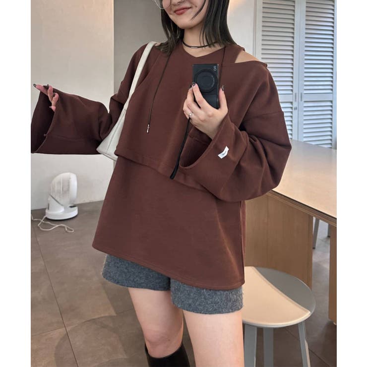 アシメレイヤードオーバースウェット | PAL GROUP OUTLET | 詳細画像8 