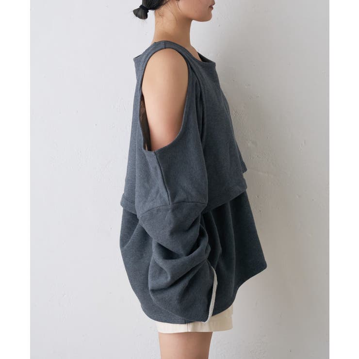 アシメレイヤードオーバースウェット | PAL GROUP OUTLET | 詳細画像41 